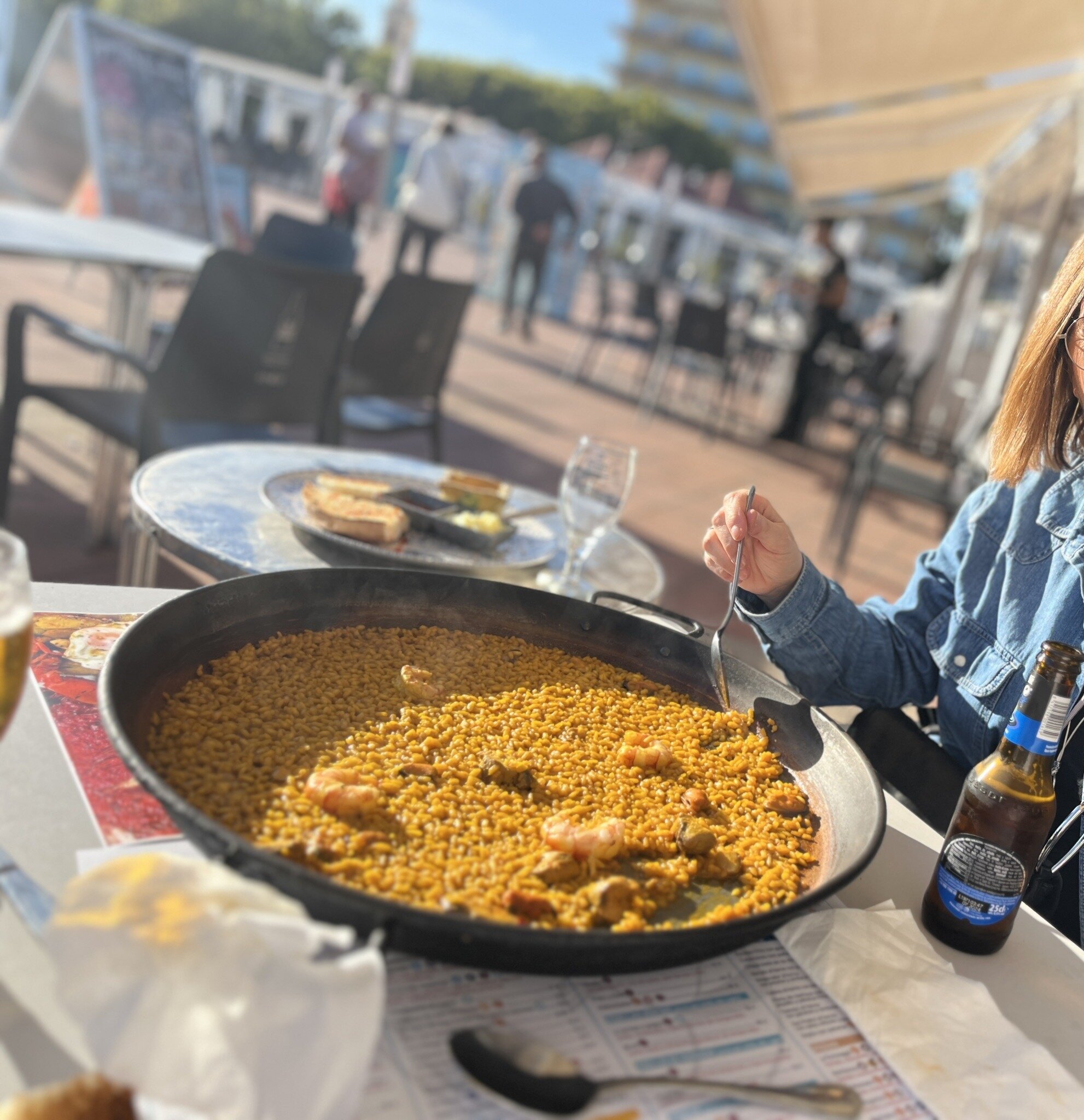 Arròs del senyoret a la terrassa